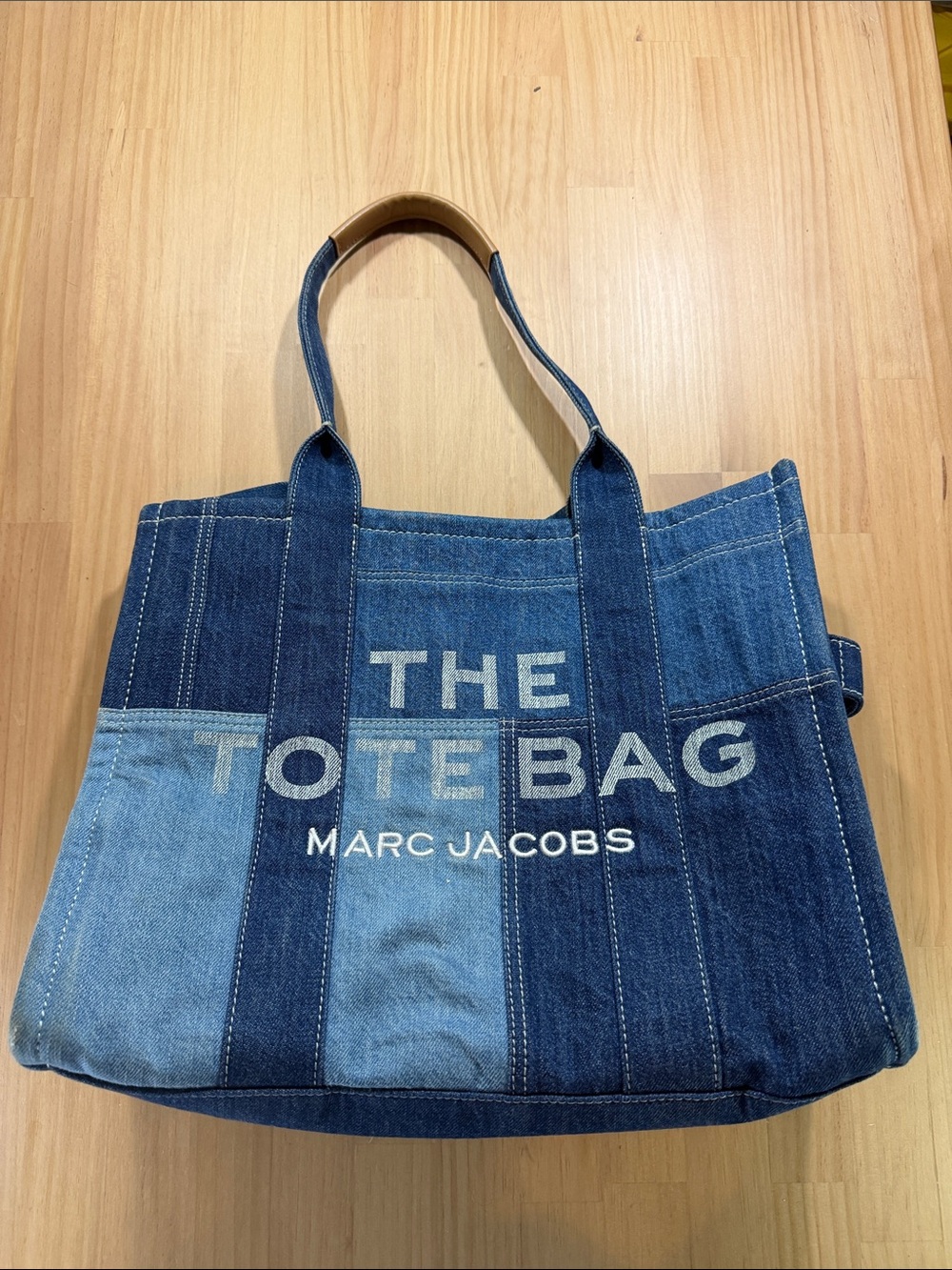 Marc Jacobs Patchwork Denim Tote Bag - Blue